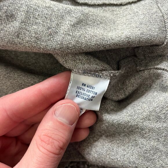 Polo Ralph Lauren Long Sleeved Polo Shirt Grey Cotton Embroidered Logo Size L - Picture 4 of 6